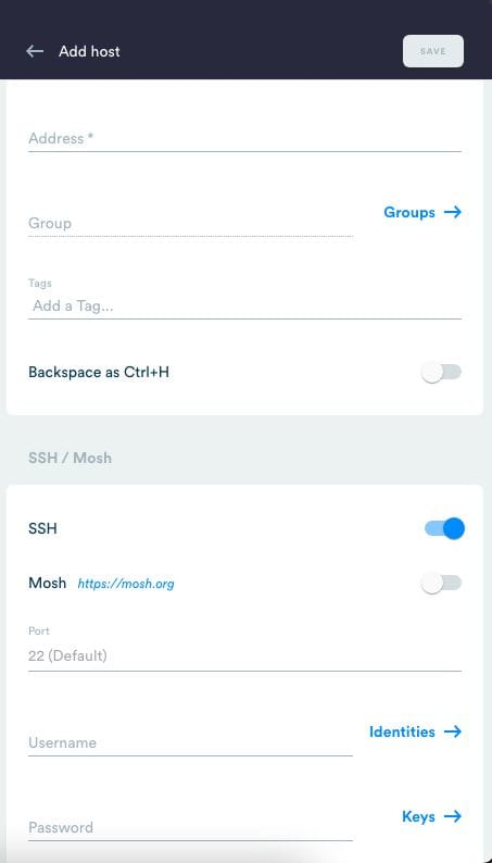Ứng dụng Termius