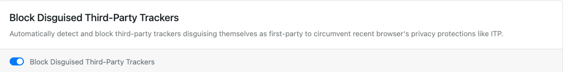 Block Disguised Third-Party Trackers