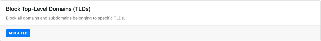 Block Top-Level Domains (TLDs)