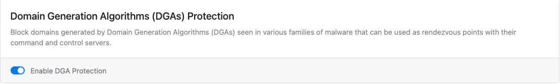 Domain Generation Algorithms (DGAs) Protection