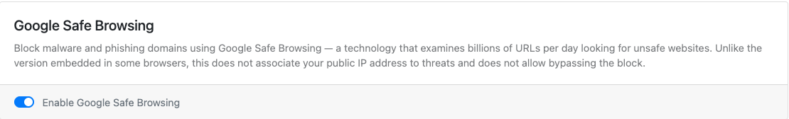 Google Safe Browsing