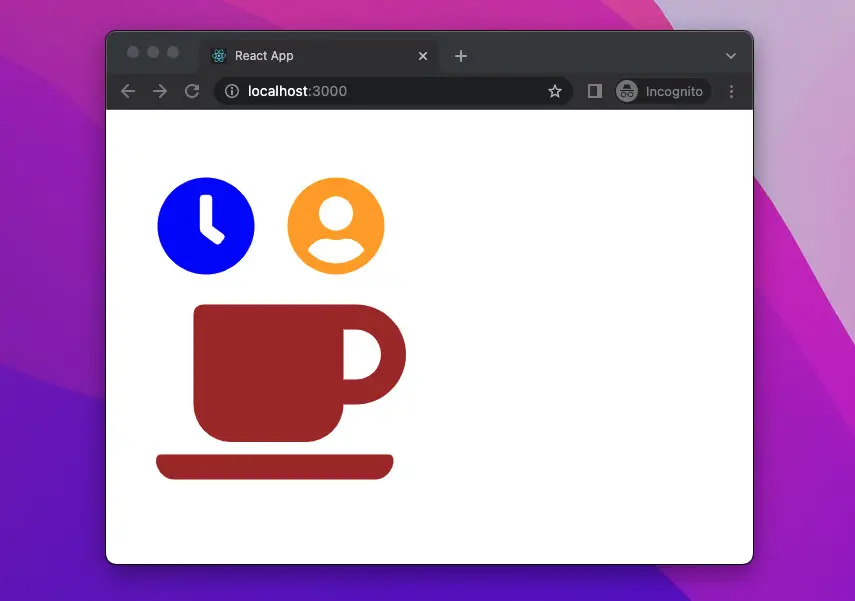 Kết quả sau khi thêm Font Awesome