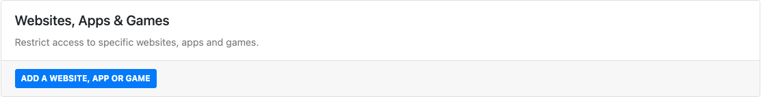 Websites, Apps & Games